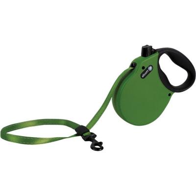 Alcott Adventure Retractable Belt Leash Green MD 16 ft.