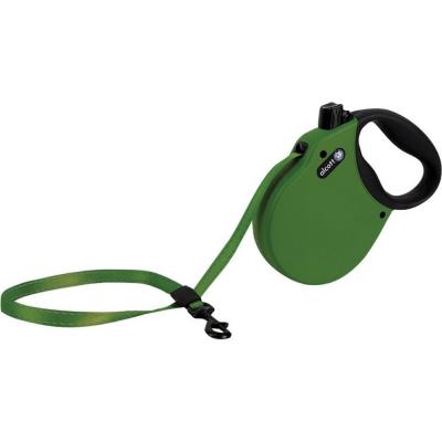 Alcott Adventure Retractable Belt Leash Green SM 16 ft.