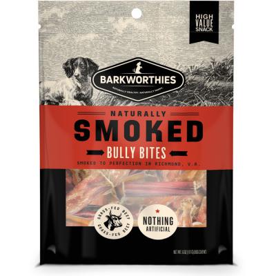 Barkworthies Smoked Bully Bites Dog Treat 6 oz.