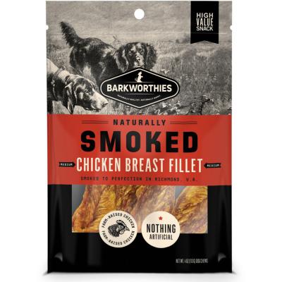 Barkworthies Smoked Chicken Breast Fillet Dog Treat MD 4 oz.