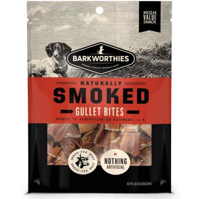 Barkworthies Smoked Gullet Bites Dog Treat 5 oz.