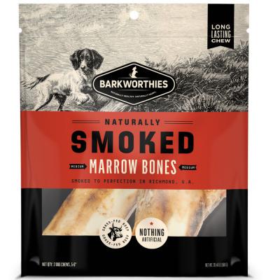 Barkworthies Smoked Marrow Bones Dog Treat 5-6 in. 2 ct
