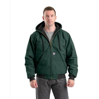 Berne Heritage Duck Hooded Active Work Jacket Green XL