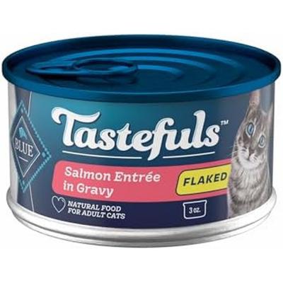 Blue Buffalo Tastefuls Flaked Wet Cat Food Made with Natural Ingredients Salmon 3 oz.