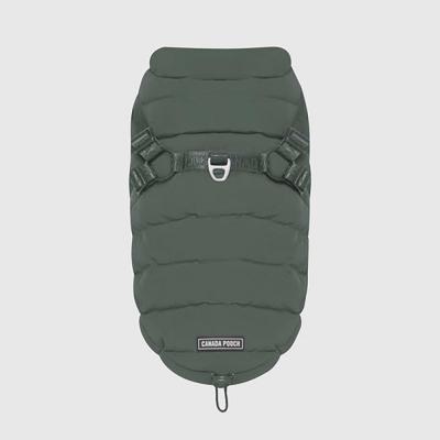 Canada Pooch Harness Puffer Forest Green Size 26
