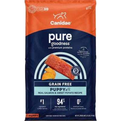 Canidae Pure Grain Free Puppy Food Salmon & Sweet Potato 22 lb.