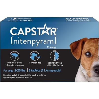 CAPSTAR Oral Flea Treatment for Dogs 2-25 lb. 6 Tablets
