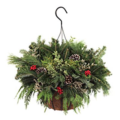 Holiday Planter Coco Hanging Basket