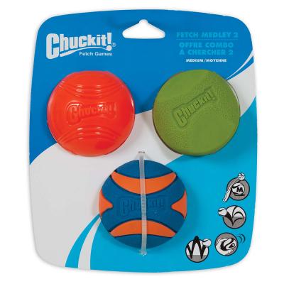 Chuckit Fetch MDLEY BallS MD 3 PK