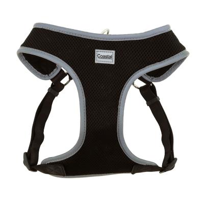 Coastal Pet Comfort Soft Reflective Wrap Adjustable Dog Harness Black Small