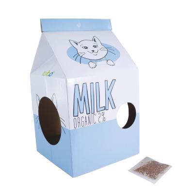 Coastal Pet Turbo by Coastal Milk Carton Cat Scratcher Blue