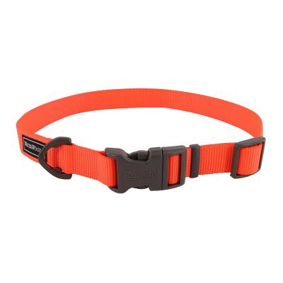 Coastal Water & Woods Adjustable Dog Collar Safety Orange Small - 3/4 in. x 10-14 in.