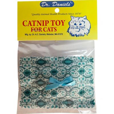 Dr. Daniels Catnip Pillow W/Bow 100% Catnip Filled