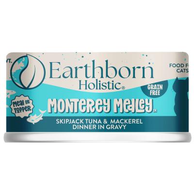 Earthborn Monterey Medley Skipjack Tuna & Mackerel Dinner in Gravy Grain Free Cat Food 3 oz.