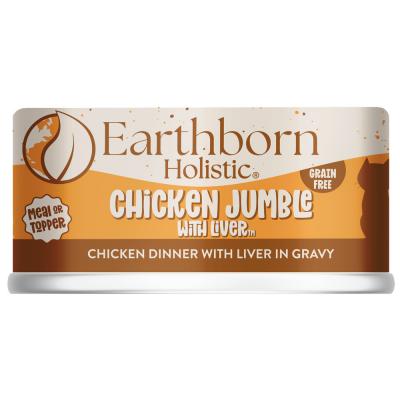 Earthborn Chicken Jumble with Liver in Gravy Grain Free Cat Food 5.5 oz.