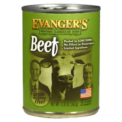 Evanger's Heritage Classic Wet Dog Food Beef 12.8 oz.