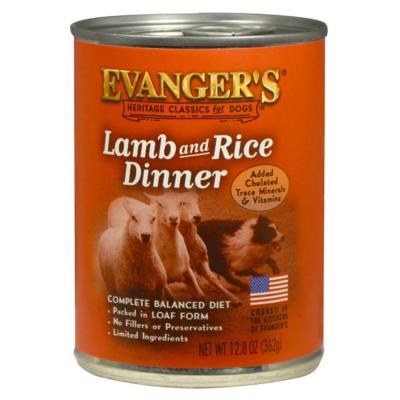 Evanger's Heritage Classic Wet Dog Food Lamb & Rice 12.8 oz.