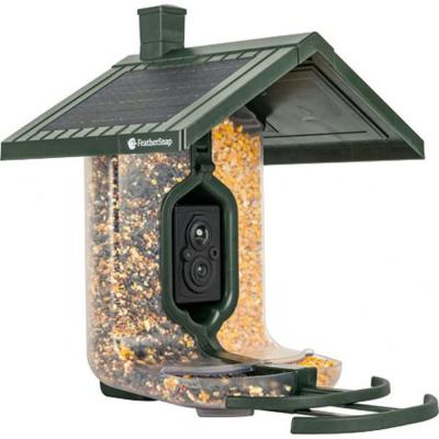 Feathersnap Scout Smart Wild Bird Seed Feeder Green 4.2 Cup