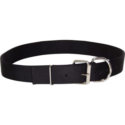 Hamilton Double Thick Nylon Cow Collar Black LG
