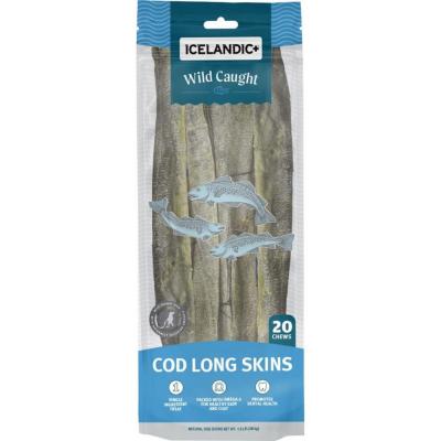 Icelandic+ Long Cod Skin Strips Cod 0.5 oz.