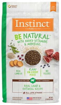 Instinct Be Natural Lamb & Oatmeal 4.5 lb.