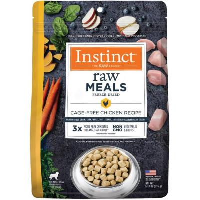 Instinct Raw Meals Freeze-Dried Dog Food Cage-Free Chicken Recipe 14 oz.