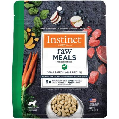 Instinct Raw Meals Freeze-Dried Dog Food Grass-Fed Lamb Recipe 3 oz.