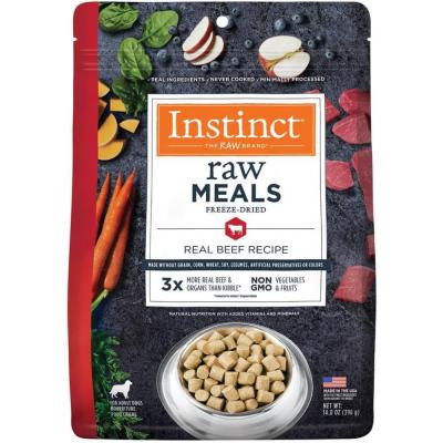 Instinct Raw Meals Freeze-Dried Dog Food Real Beef Recipe 14 oz.