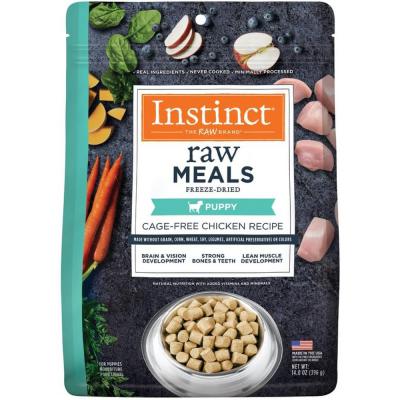 Instinct Raw Meals Freeze-Dried Puppy Food Cage-Free Chicken Recipe 14 oz.
