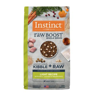 Instinct Raw Boost Whole Grain Light Recipe Real Chicken & Brown Rice Recipe 18 lb.