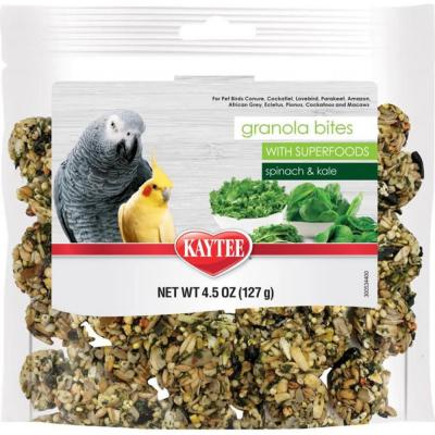 Kaytee Granola Bites With Superfoods Spinach/Kale 4.5 oz.
