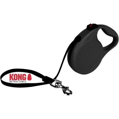 KONG Alcott Trail Retractable Dog Leash Large Black 16 ft.
