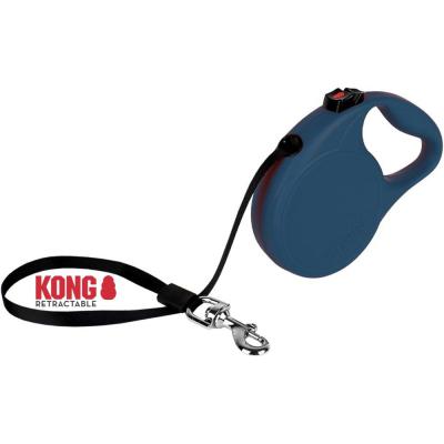 KONG Alcott Trail Retractable Dog Leash Medium Blue 16 ft.
