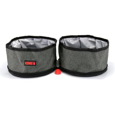 KONG Fold-Up Double Dog Bowl