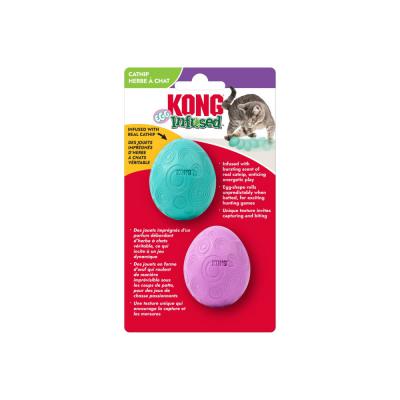 KONG Infused Catnip Egg Cat Toy 2 Pack