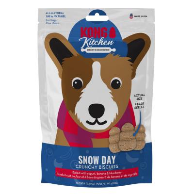 KONG Kitchen Holiday Crunchy Dog Biscuits Snow Day 5 oz.