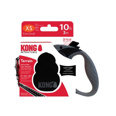 KONG Terrain Retractable Dog Leash Black XS 10 ft.