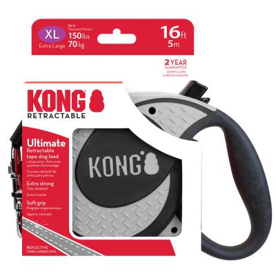 KONG Ultimate Retractable Dog Leash Grey XL 16 ft.