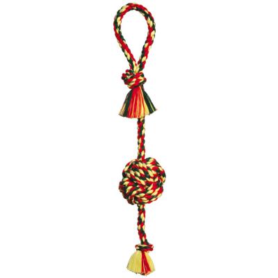 Monkey Fist Tug Dog Toy Multi-Color 26 in. LG
