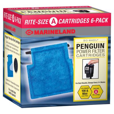 Marineland Replacement Cartridge for Penguin 100B Mini and 99B Power Filters Rite-Size A 6 pack