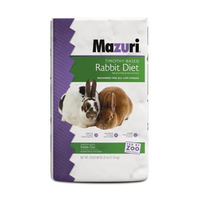 Mazuri Timothy-Hay Based Rabbit Diet 25 lb.