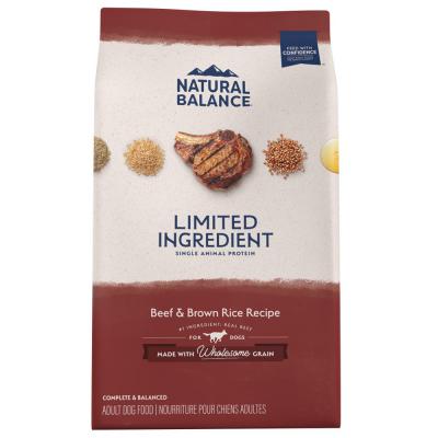 Natural Balance Limited Ingredient Dry Dog Food Beef & Brown Rice 24 lb.