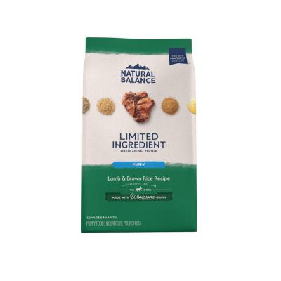 Natural Balance Pet Foods Limited Ingredient Puppy Dry Dog Food Lamb & Brown Rice 4 lb.