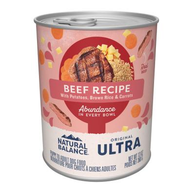 Natural Balance Original Ultra Abundance Canned Dog Food Beef 13 oz.