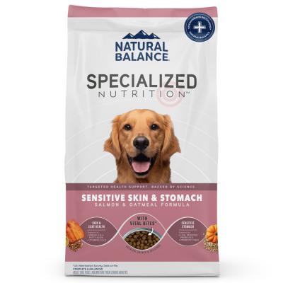 Natural Balance Specialized Sensitive Skin & Stomach Dry Dog Food Salmon & Oatmeal 22 lb.