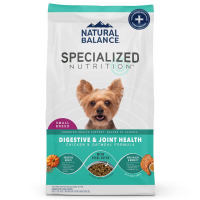 Natural Balance Specialized Small Breed Digestive & Joint Dry Dog Food Chicken & Oatmeal 3.5 lb.