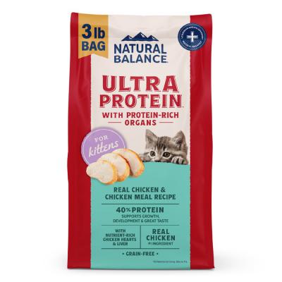 Natural Balance Pet Foods Ultra Protein Kitten Dry Cat Food Chicken & Chicken Meal Recipe