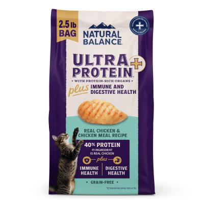 Natural Balance Pet Foods Ultra Protein+ Immune & Digestive Health Dry Cat Food Chicken & Chicken Meal Recipe