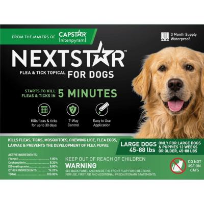 Nextstar Flea & Tick Topical For Dogs 45 88 lb. 3 CT