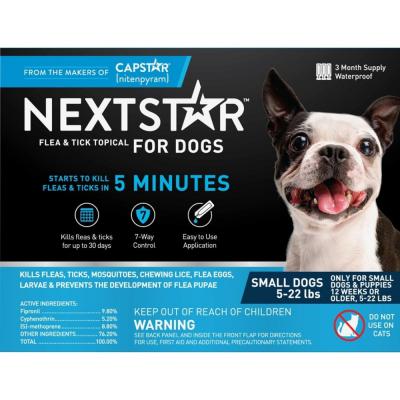 Nextstar Flea & Tick Topical For Dogs 5 22 lb. 3 CT
